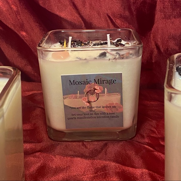 Organic soy wax manifestation/intention candles - Picture 2 of 3